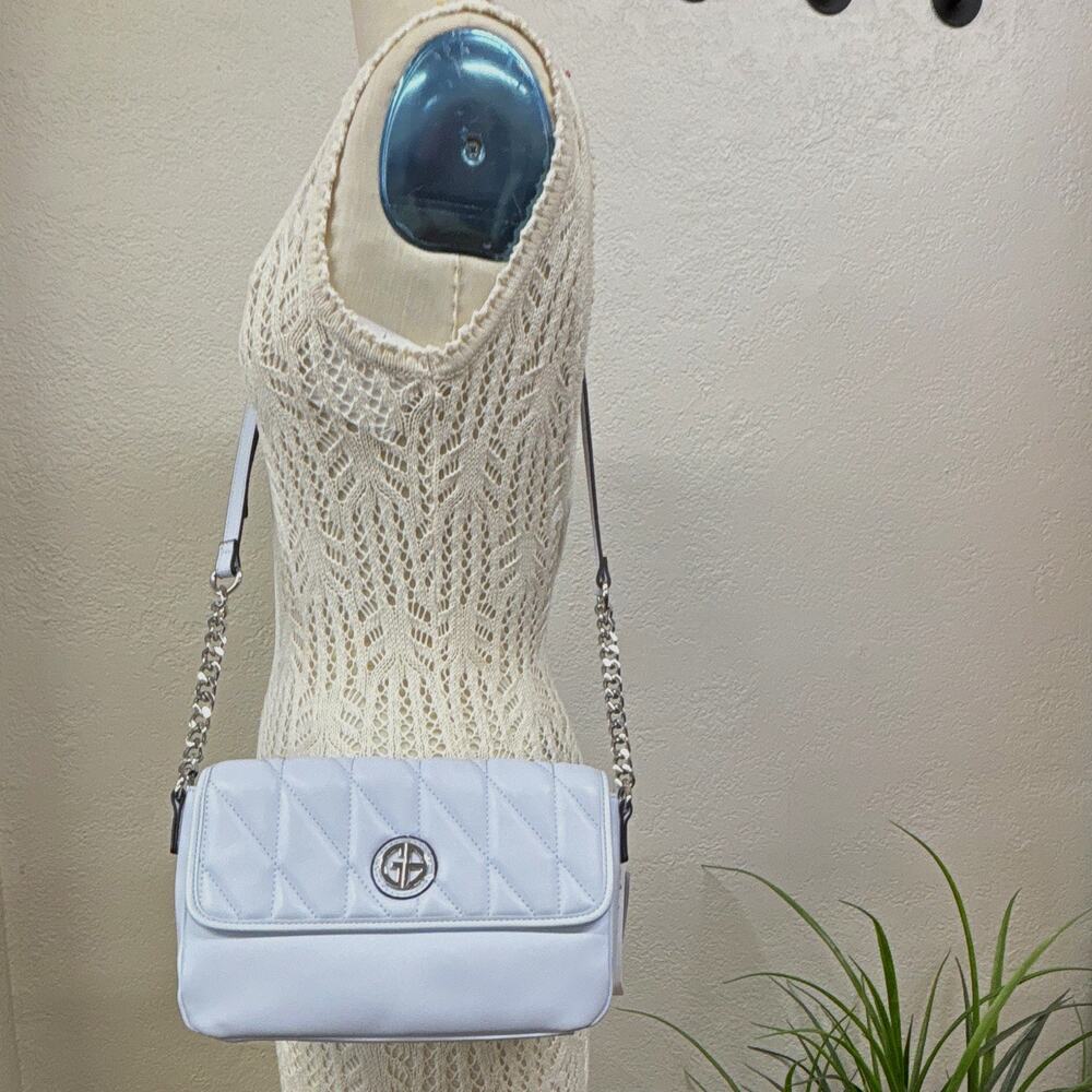 Giani Bernini Tild Quilted Light Blue Crossbody Bag